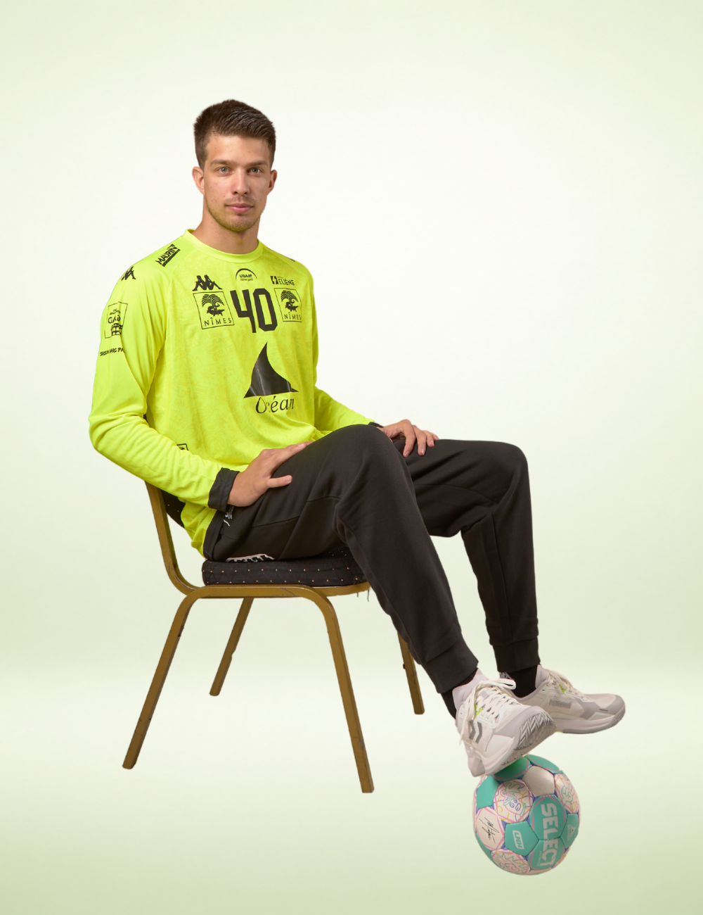 MAILLOT GARDIEN DE BUT KAPPA JAUNE HOMME