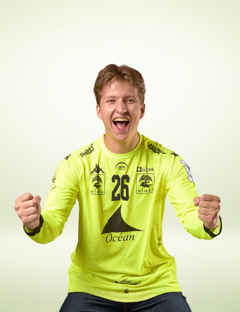 MAILLOT GARDIEN DE BUT KAPPA JAUNE HOMME