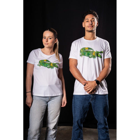 T-shirt Blanc "Croco USAM"