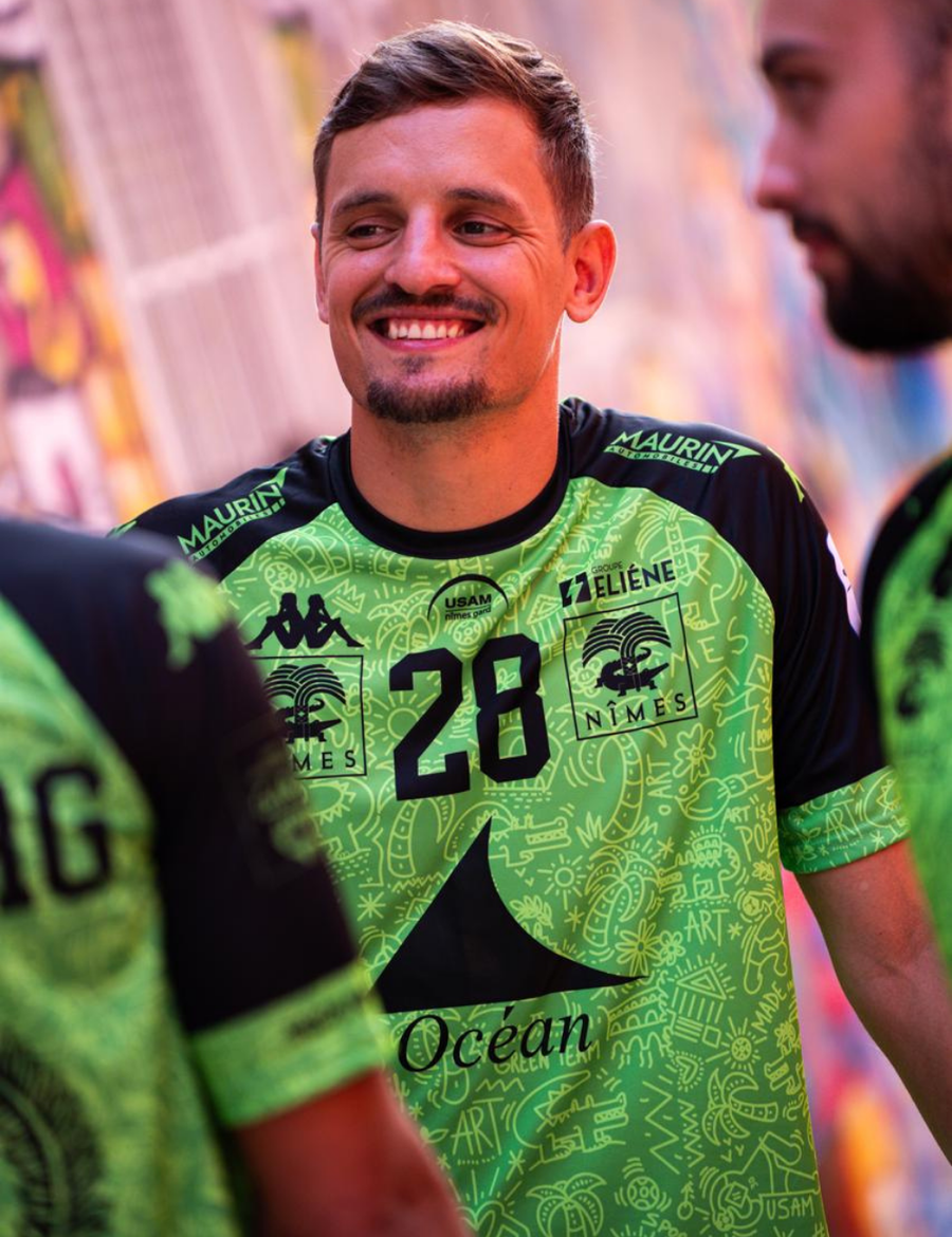 MAILLOT KAPPA DOMICILE HOMME VERT by Melvyn Barros