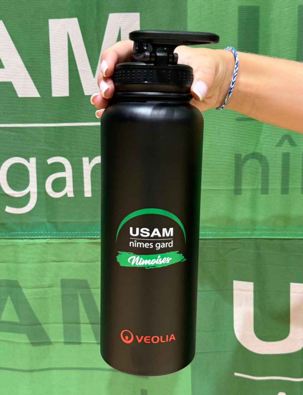 Gourde isotherme 1.2L Gladiatrice USAM NÎMES GARD NÎMOISES 25/27