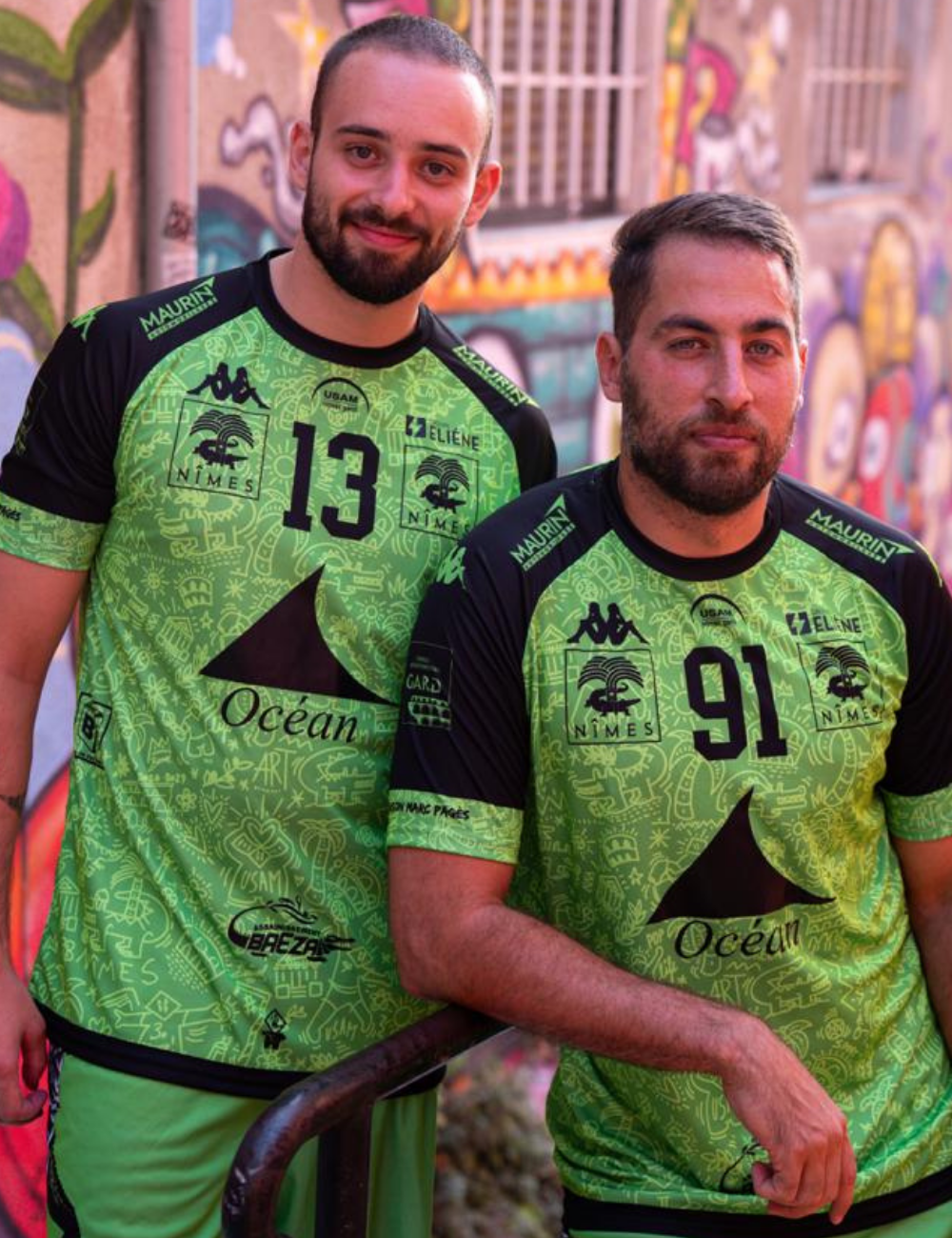 MAILLOT KAPPA DOMICILE HOMME VERT by Melvyn Barros