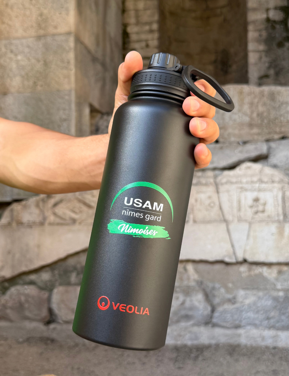 Gourde isotherme 1.2L Gladiatrice USAM NÎMES GARD NÎMOISES 25/27