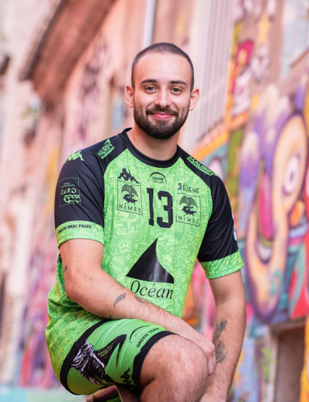 MAILLOT KAPPA DOMICILE HOMME VERT by Melvyn Barros